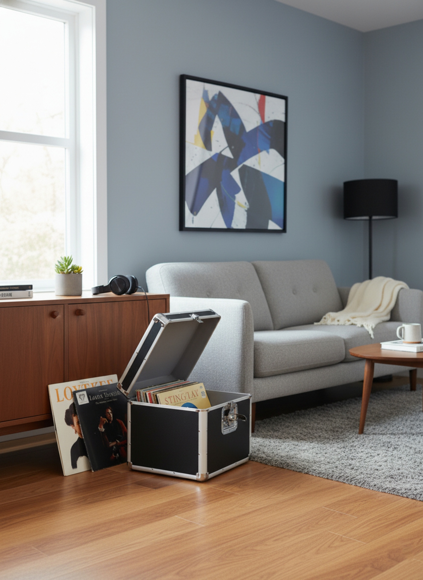 Vinyl koffer LP koffer voor 70 tot 100 platen afsluitbaar zwart aluminium - Meubel-Plein Vinyl koffer LP koffer voor 70 tot 100 platen afsluitbaar zwart aluminium - Meubel-Plein