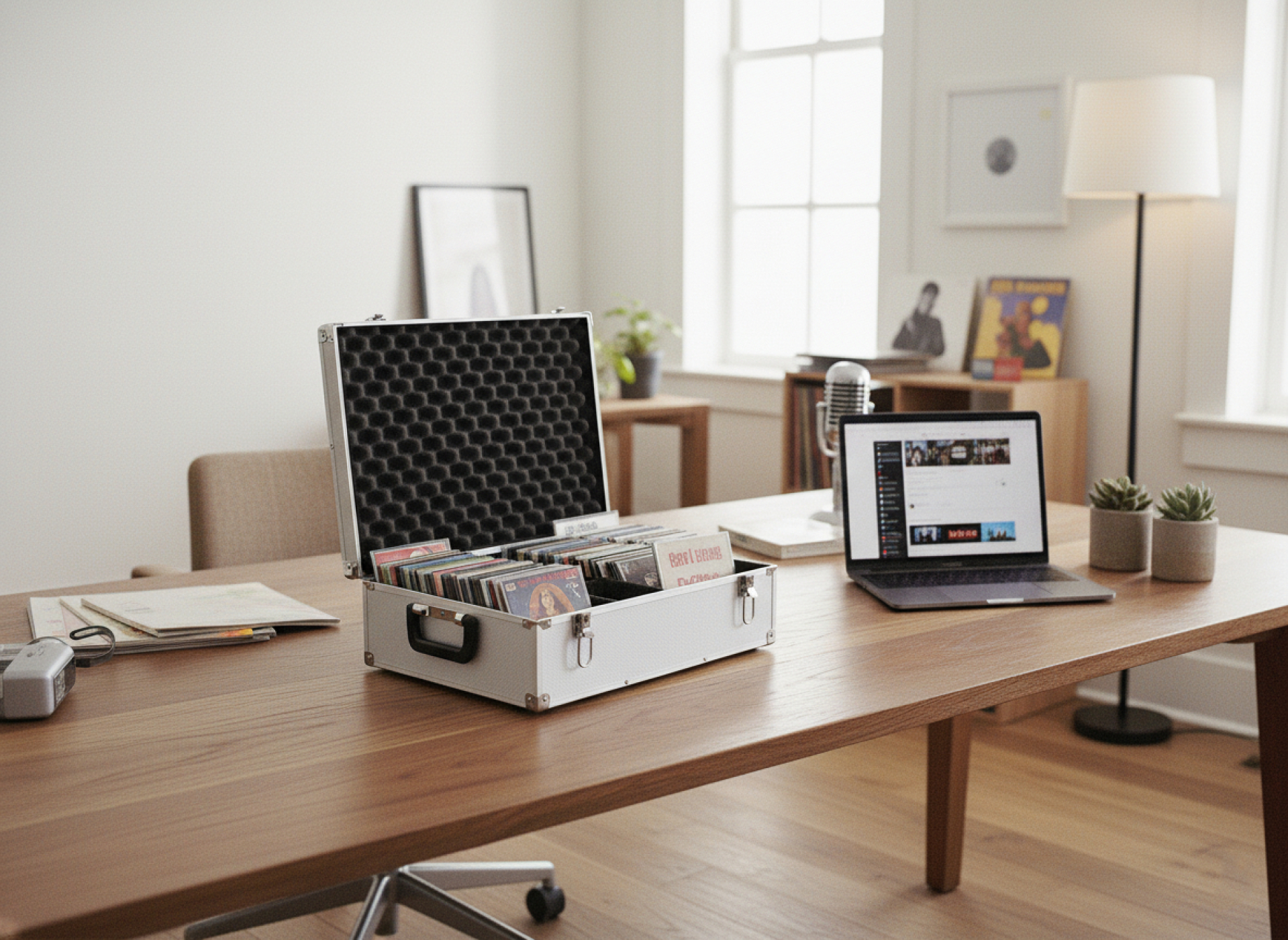 CD koffer DJ case voor 140 CDs zilver - Meubel-Plein CD koffer DJ case voor 140 CDs zilver - Meubel-Plein