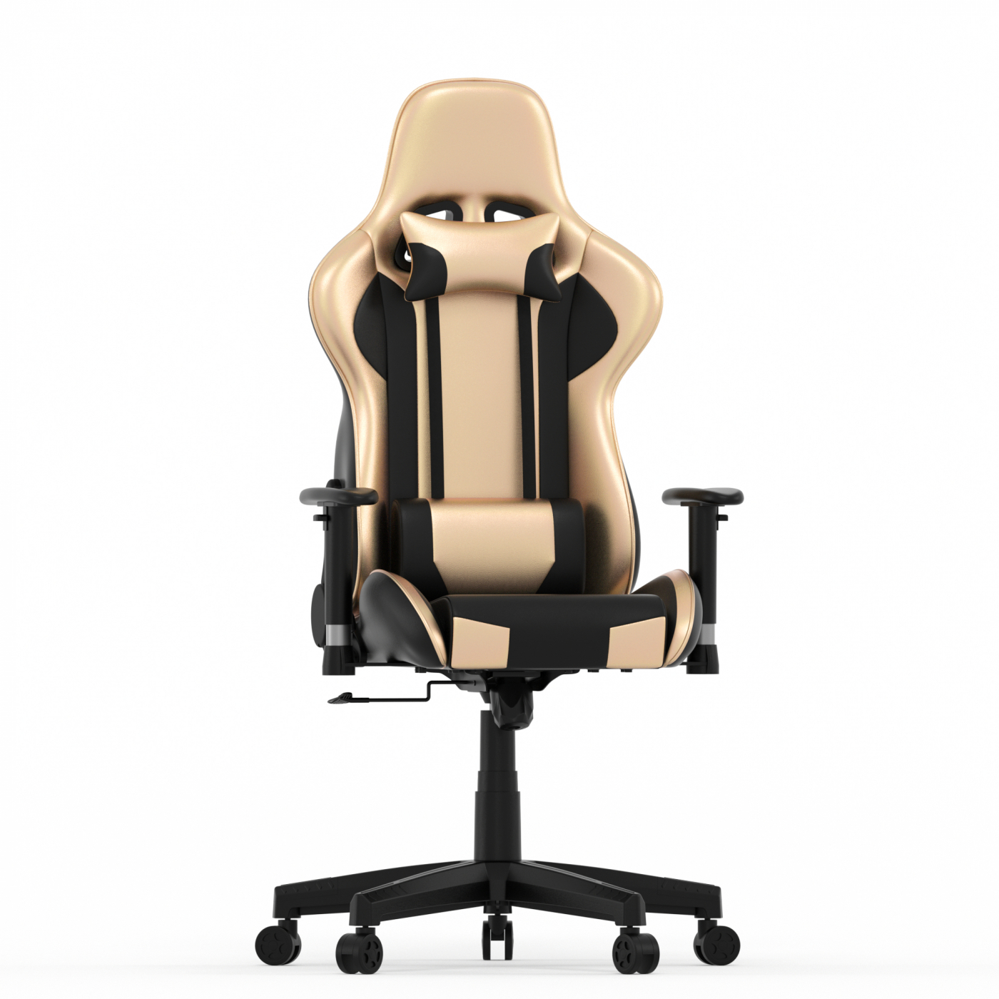 Gamestoel Goldgamer deluxe - bureaustoel - gaming stoel - zwart goud - alternatieve afbeelding