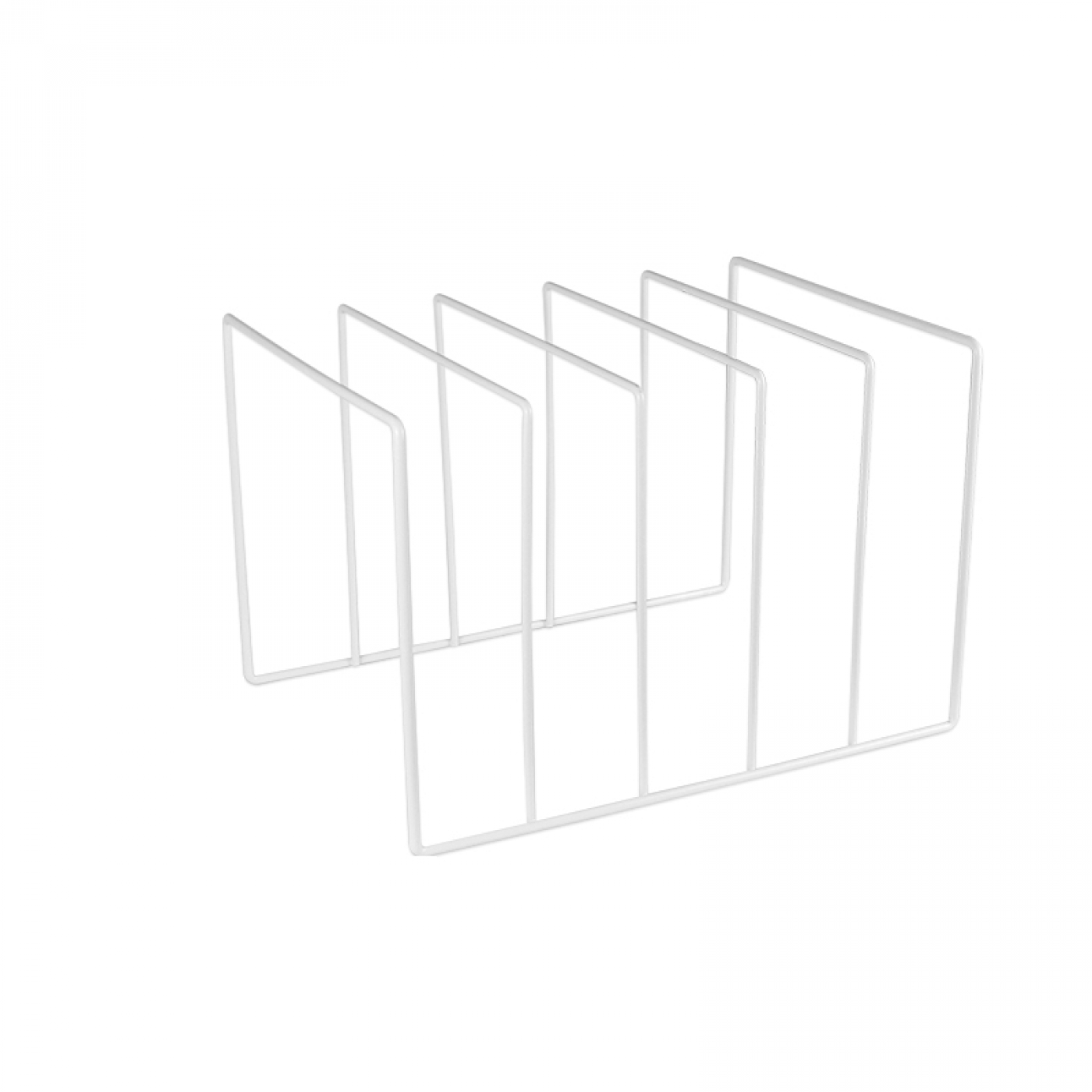 LP vinyl design platen opbergrek - platenrek voor opbergen 50 tot 60 vinyl LP platen - wit - alternatieve afbeelding