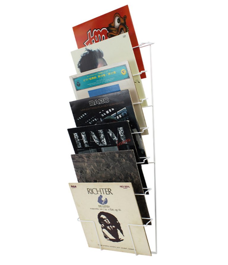 VDD Vinyl Wandrek - Geschikt voor 50 stuks 12 inch LP's - Wit