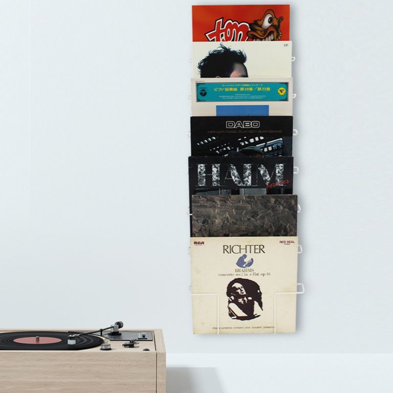 VDD Vinyl Wandrek - Geschikt voor 50 stuks 12 inch LP's - Wit - alternatieve afbeelding