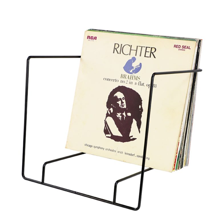 VDD Vinyl Opbergrek - Opbergsysteem voor 12 inch LP's - Staal - Zwart