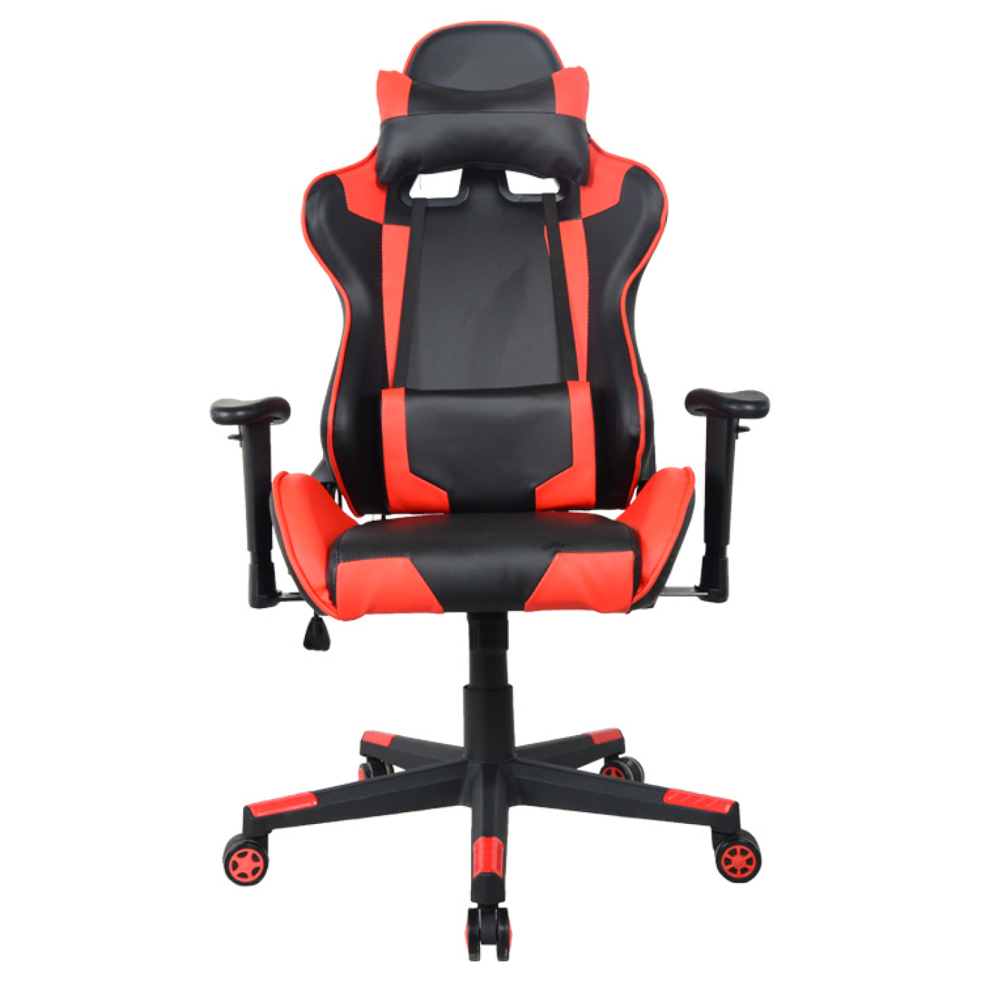 Bureaustoel gamestoel Thomas - racing gaming stijl stoel - ergonomisch - rood zwart - alternatieve afbeelding