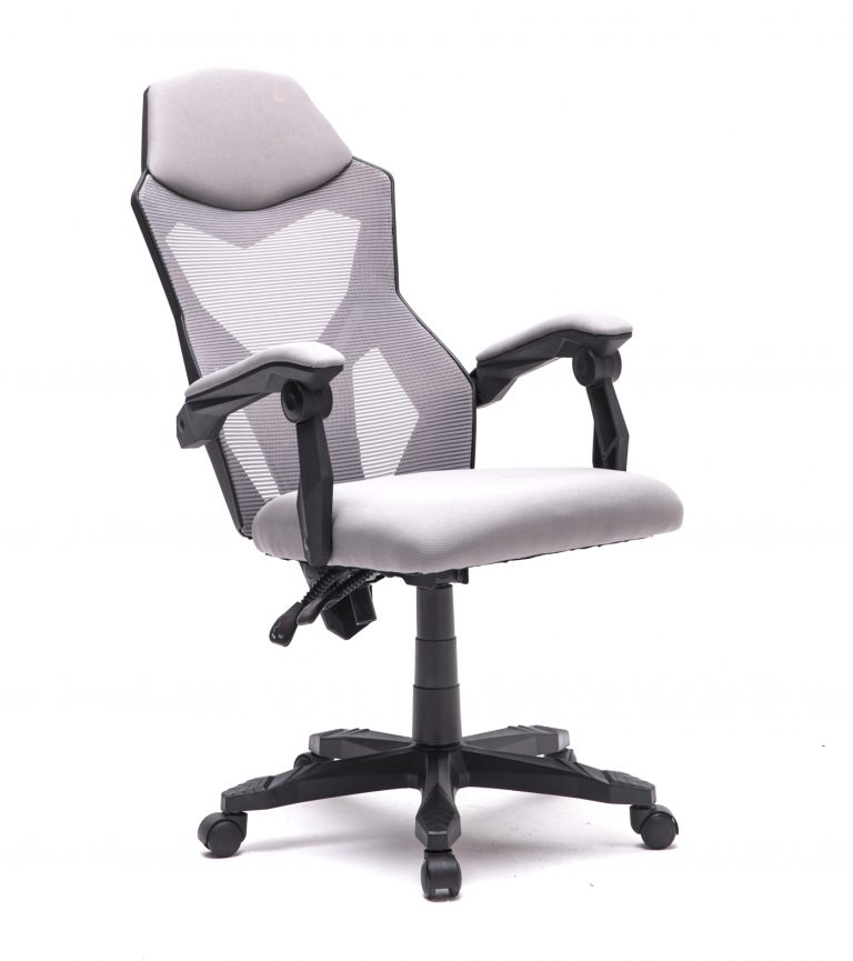 VDD Gaming Gamestoel Fresno - Ergonomische Bureaustoel - Lichtgrijs
