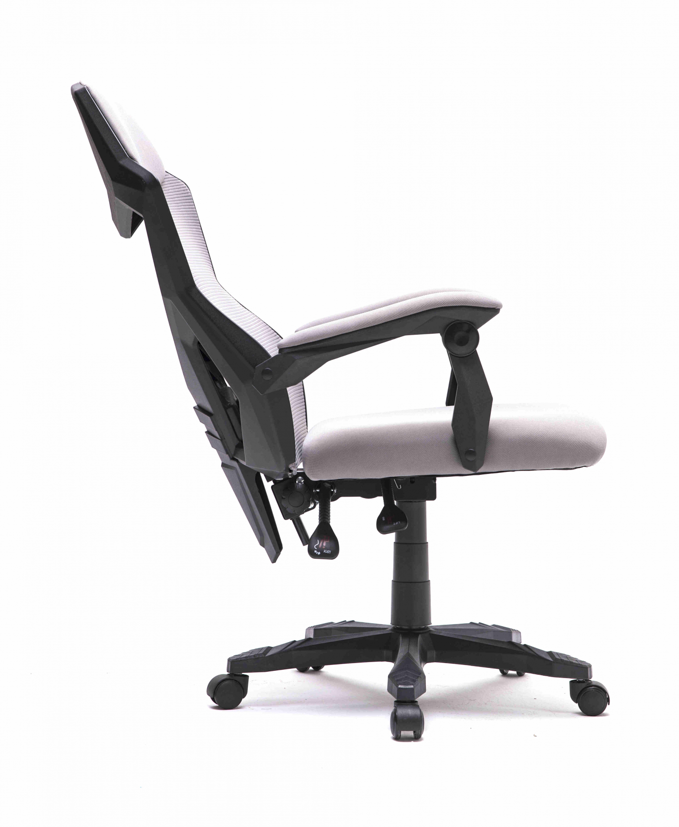 Bureaustoel Fresno - gamestoel - grijs - Meubel-Plein Bureaustoel Fresno - gamestoel - grijs - Meubel-Plein