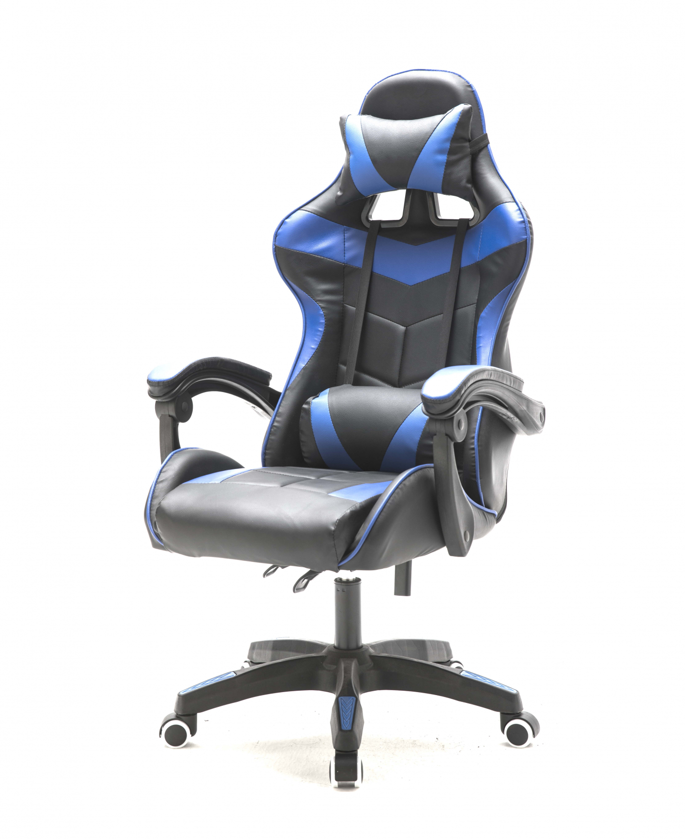 Gamestoel Cyclone - bureaustoel - racing gaming stoel - blauw zwart - alternatieve afbeelding