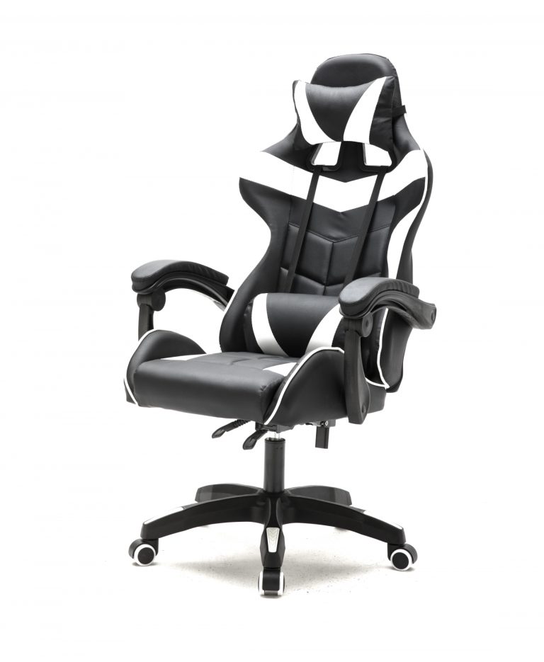 VDD Gaming Gamestoel Cyclone - Ergonomische Gaming Stoel - Zwart/Wit - alternatieve afbeelding