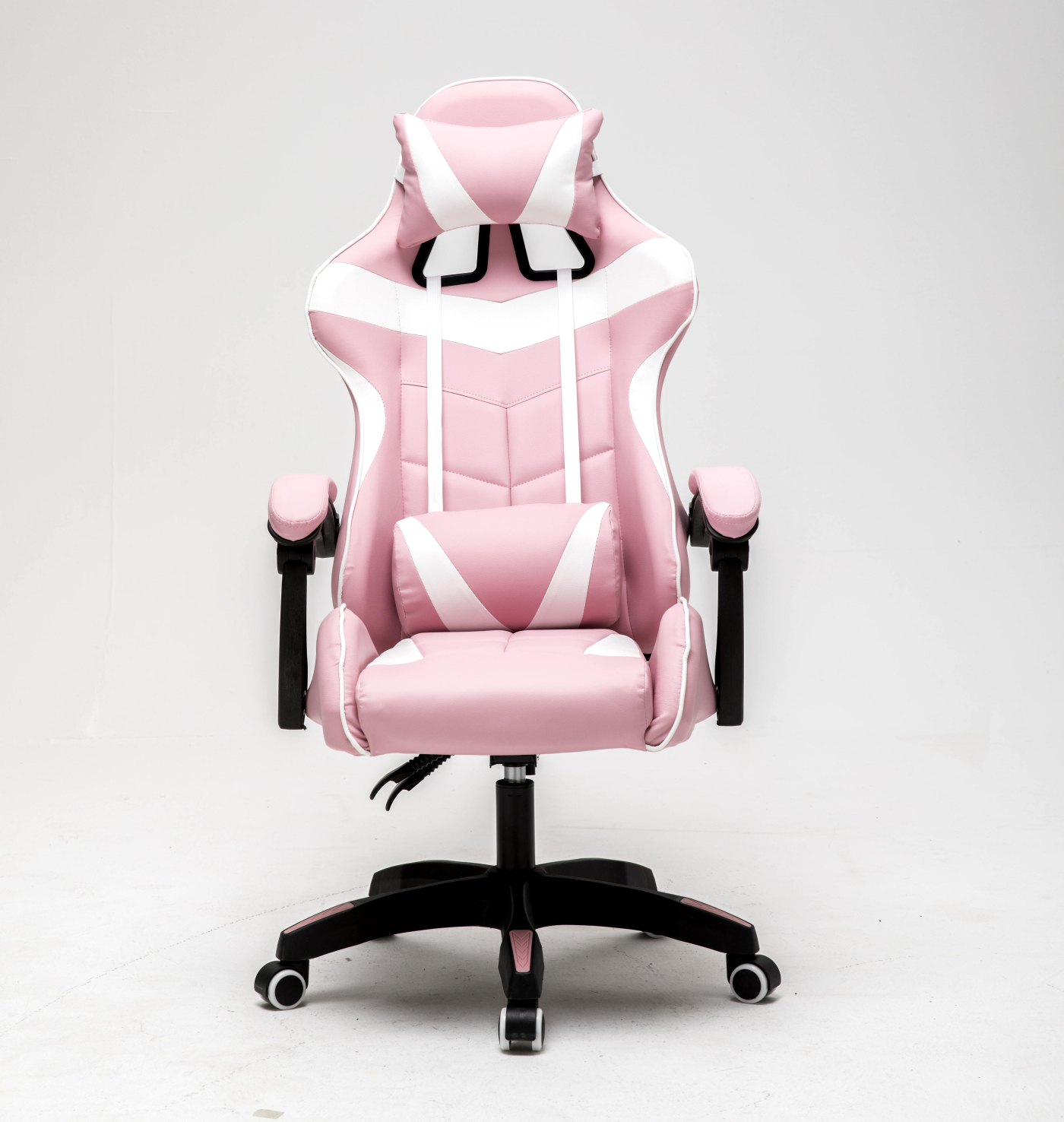 VDD - Gamestoel Cyclone - bureaustoel - racing gaming stoel - roze wit - Meubel-Plein VDD - Gamestoel Cyclone - bureaustoel - racing gaming stoel - roze wit - Meubel-Plein