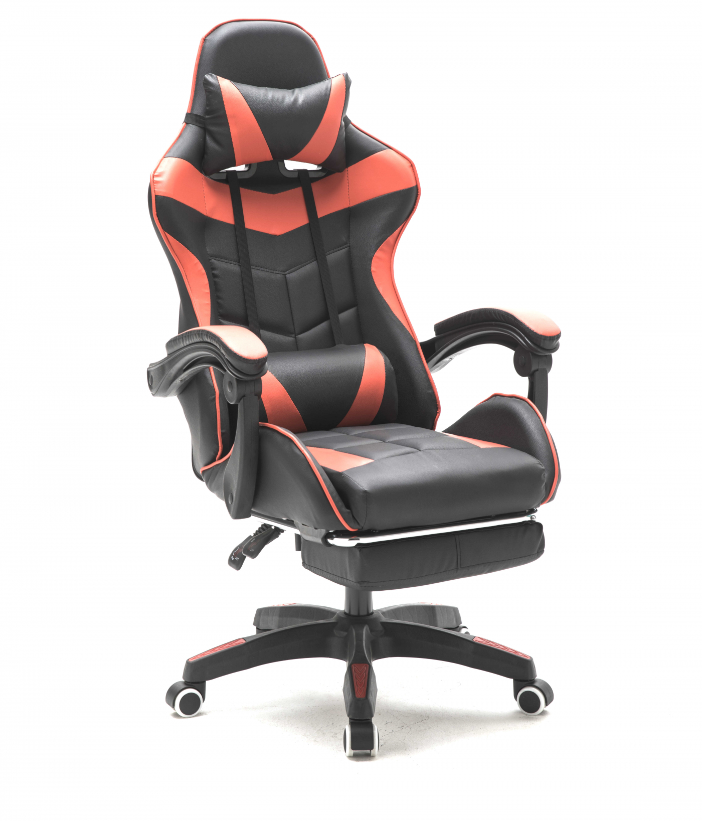 Gamestoel Cyclone met voetsteun - bureaustoel - racing gaming stoel - rood zwart - Meubel-Plein Gamestoel Cyclone met voetsteun - bureaustoel - racing gaming stoel - rood zwart - Meubel-Plein