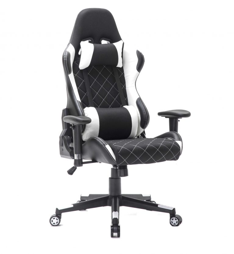 VDD Gaming Gamestoel Classic - Ergonomische Gaming Stoel - Zwart/Wit