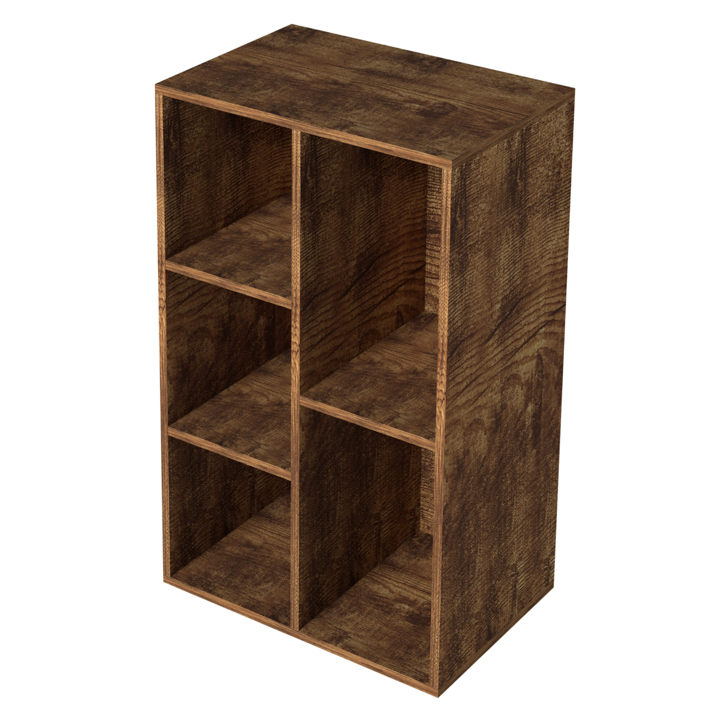 Boekenkast Vakkie 5 open vakkenkast - LP vinyl platen opbergkast - wandkast - vintage walnoot bruin - Meubel-Plein Boekenkast Vakkie 5 open vakkenkast - LP vinyl platen opbergkast - wandkast - vintage walnoot bruin - Meubel-Plein