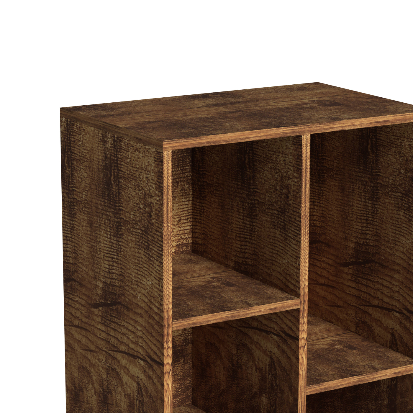 Boekenkast Vakkie 5 open vakkenkast - LP vinyl platen opbergkast - wandkast - vintage walnoot bruin - Meubel-Plein Boekenkast Vakkie 5 open vakkenkast - LP vinyl platen opbergkast - wandkast - vintage walnoot bruin - Meubel-Plein