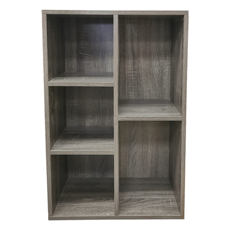 VDD Vinyl Opbergkast - 2 Vakken - 70 x 36 x 34,5 cm - Grijs