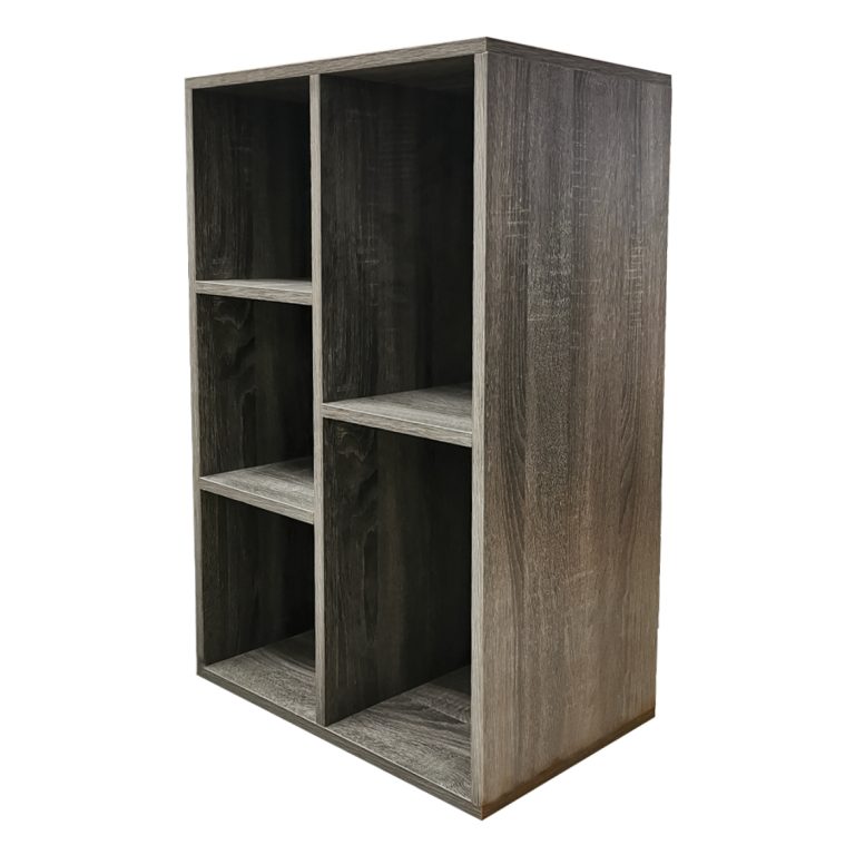 VDD Vinyl Opbergkast - 2 Vakken - 70 x 36 x 34,5 cm - Grijs