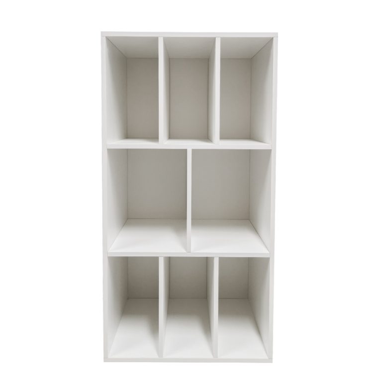 VDD Vinyl Opbergkast - Kast met 8 Vakken - 114 x 60 x 40 cm - Wit