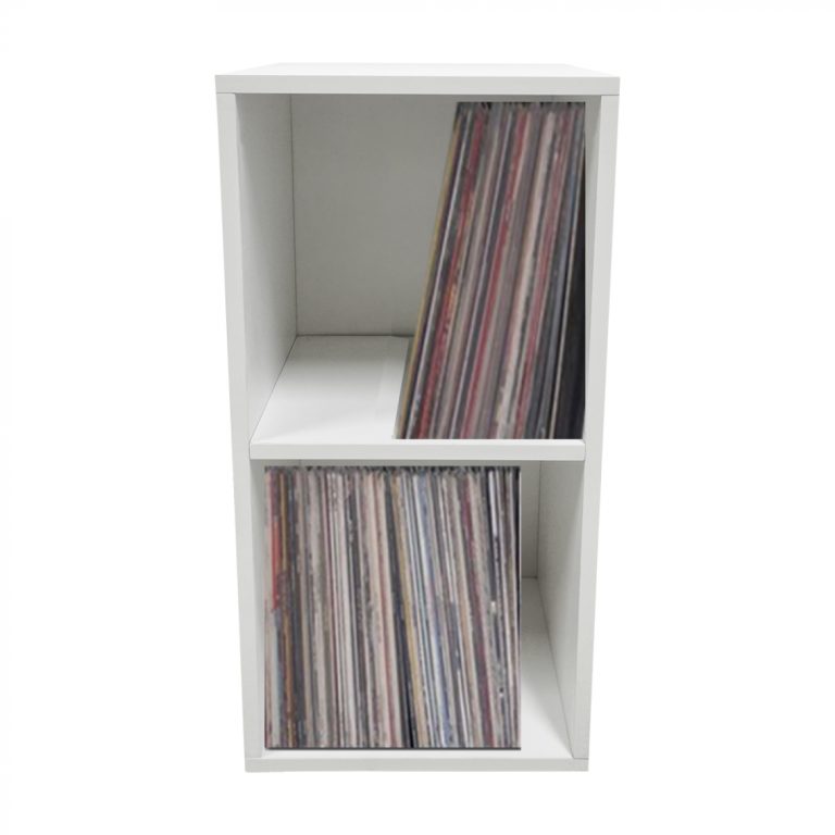 VDD Vinyl Opbergkast - Kast met 2 Vakken - 70 x 36 x 34,5 cm - Wit