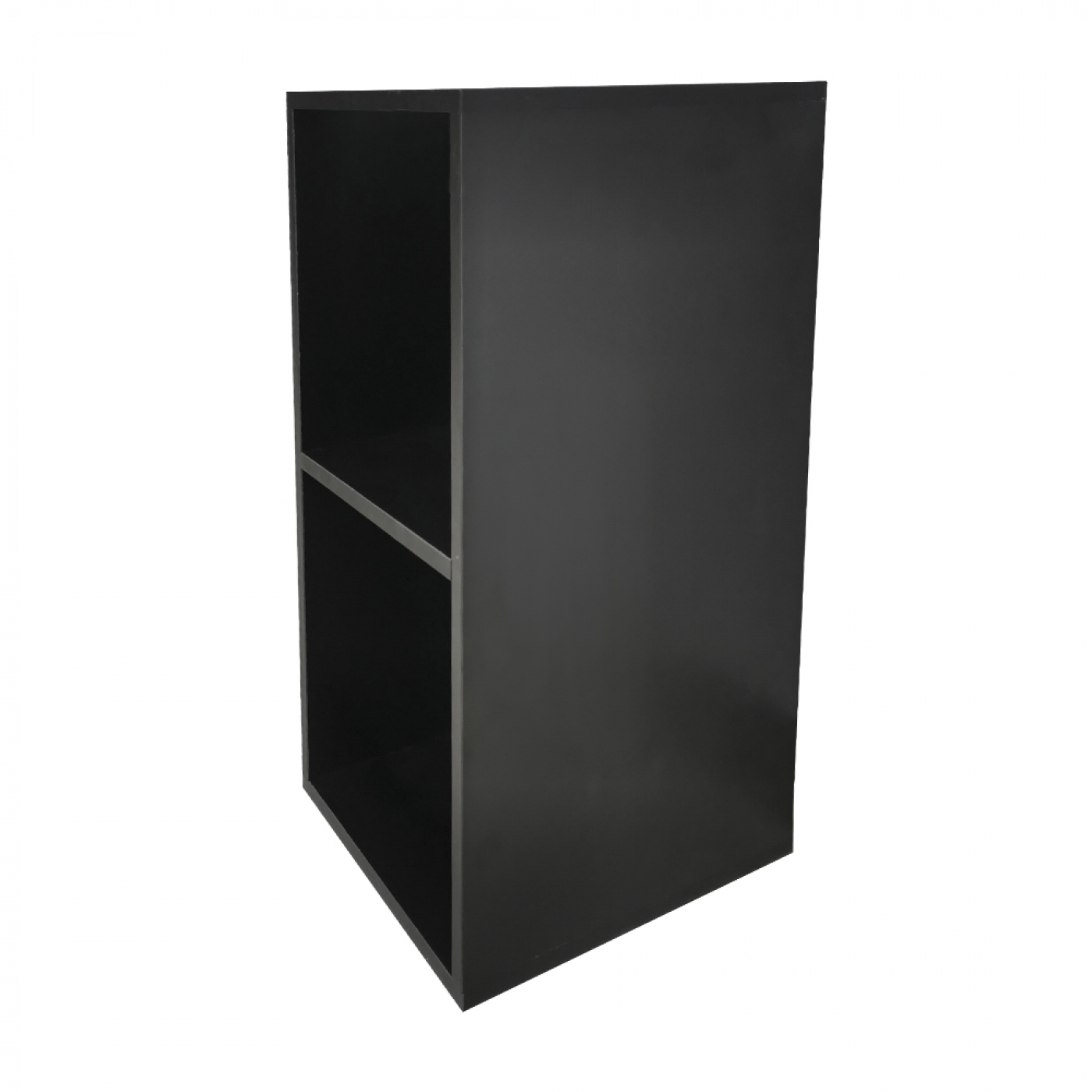 Vinyl lp platen opbergkast - opbergen lp vinyl platen - boekenkast - 2 vakken - zwart - Meubel-Plein Vinyl lp platen opbergkast - opbergen lp vinyl platen - boekenkast - 2 vakken - zwart - Meubel-Plein