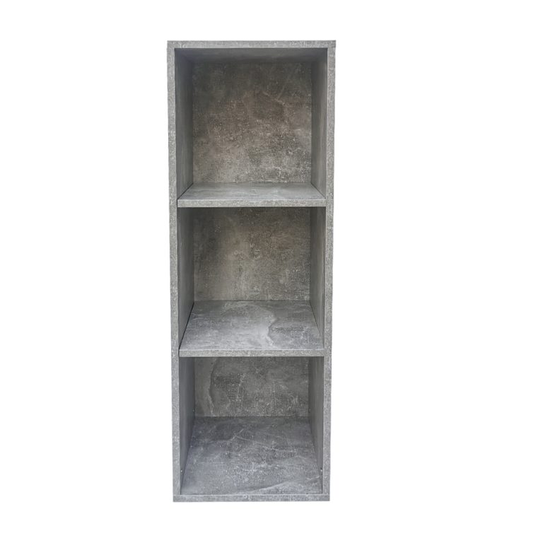 VDD Vakkie Vakkenkast met 3 Vakken - 105 cm x 33 cm x 34,5 cm - Grijs