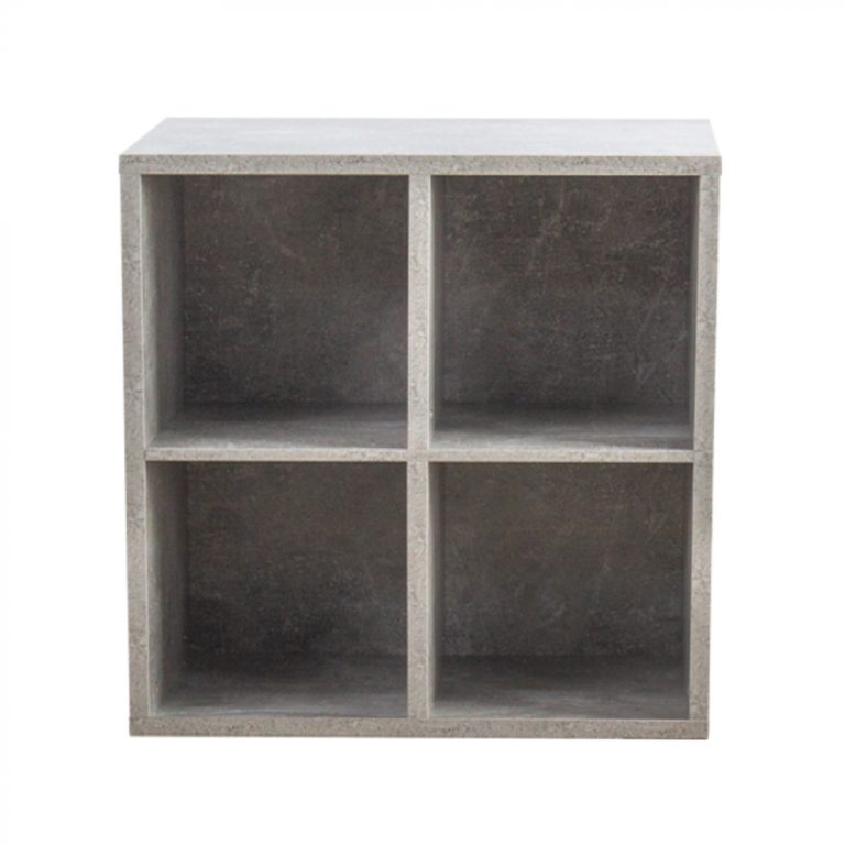 VDD Vakkie Vakkenkast met 4 Vakken - 70,5 x 70,5 x 34,5 - Grijs