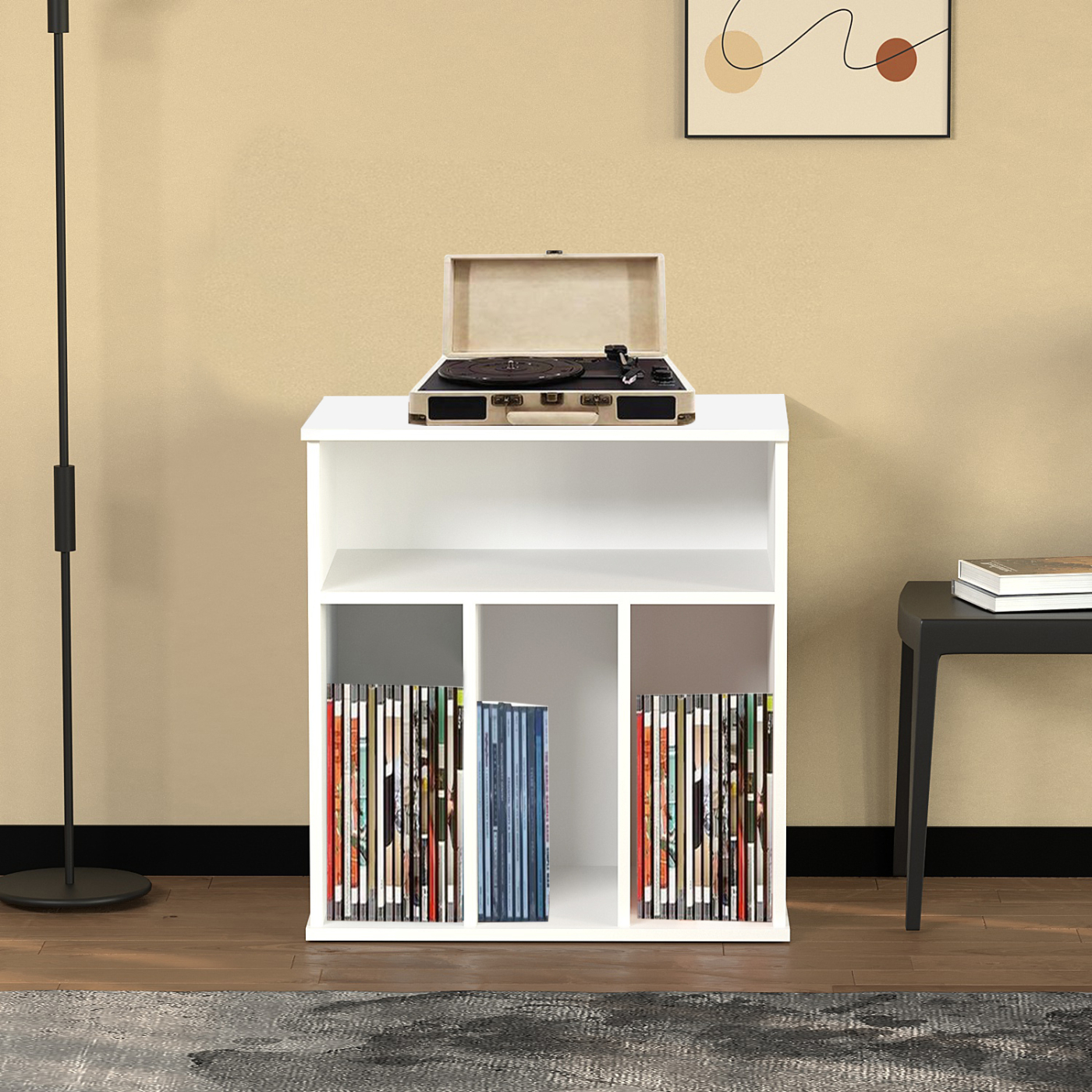 Lp vinyl opbergkast - boekenkast - opbergen tijdschriften boeken platen - wit - Meubel-Plein Lp vinyl opbergkast - boekenkast - opbergen tijdschriften boeken platen - wit - Meubel-Plein