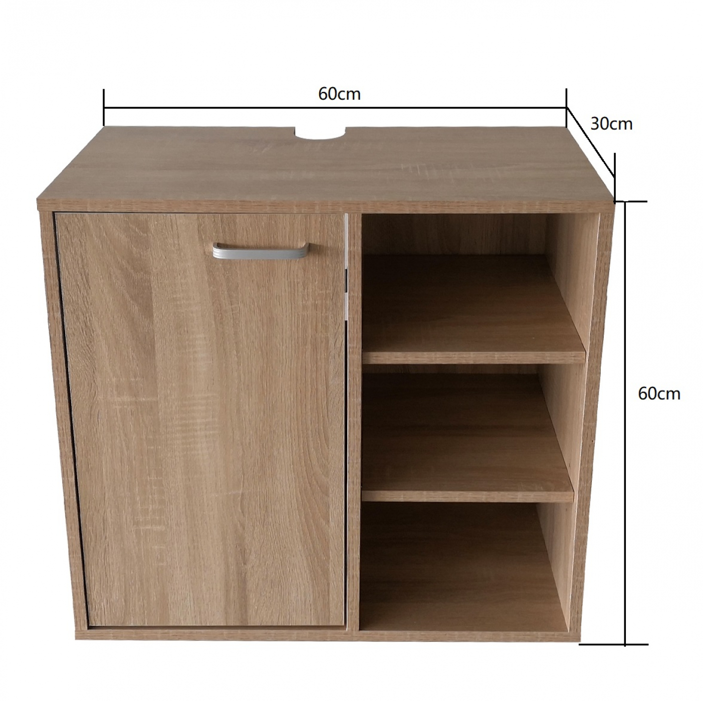 Wastafelonderkast - badkamermeubel - bruin - Meubel-Plein Wastafelonderkast - badkamermeubel - bruin - Meubel-Plein