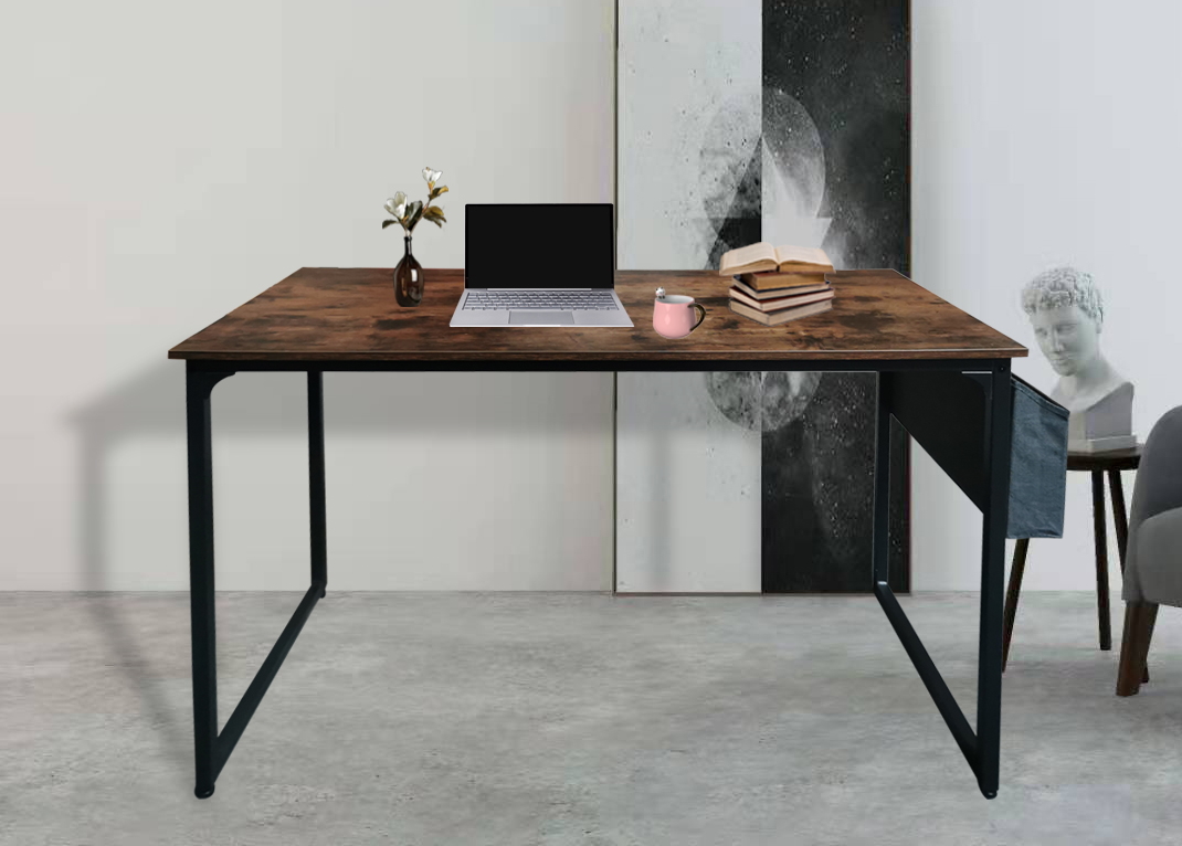 Bureau Stoer - laptoptafel - computertafel - 120 cm breed - vintage bruin - alternatieve afbeelding