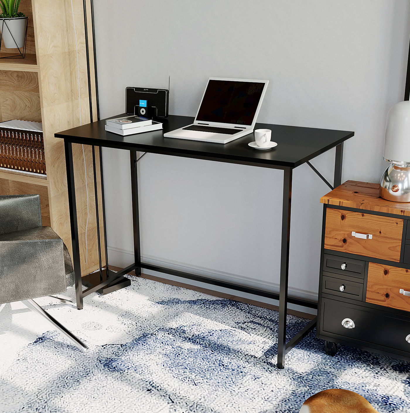 Bureau laptoptafel - zwart - alternatieve afbeelding