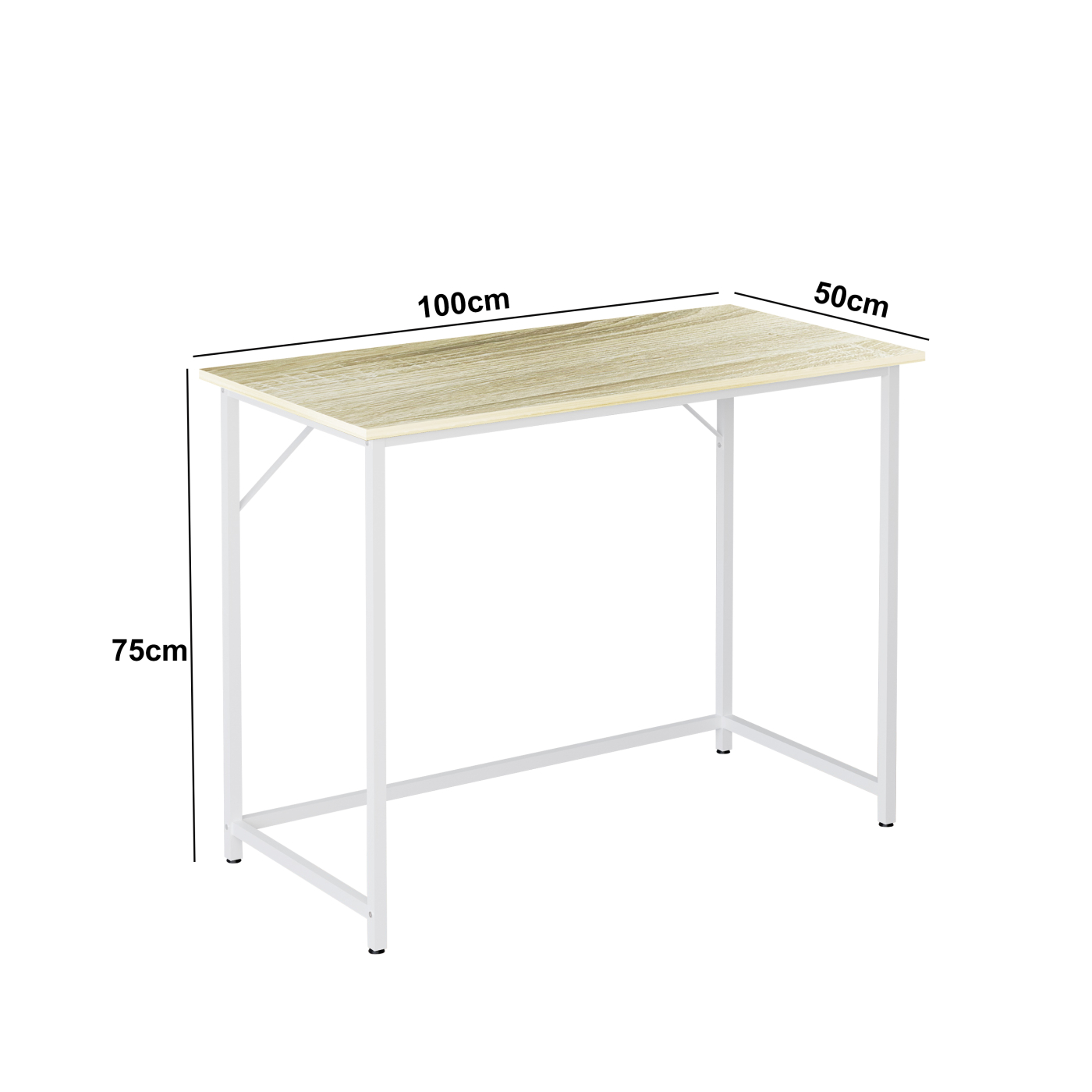 Bureau laptoptafel - wit lichtbruin - Meubel-Plein Bureau laptoptafel - wit lichtbruin - Meubel-Plein