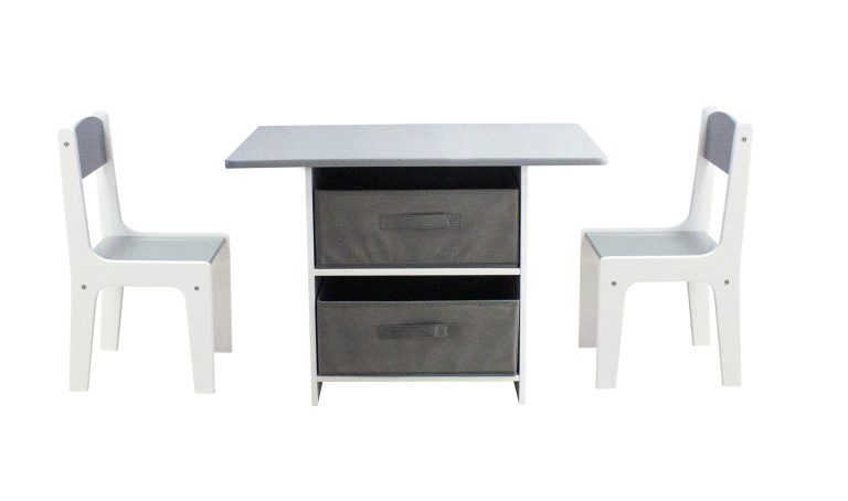 VDD Kindertafel met Stoeltjes en Opbergruimte - Bouwtafel - Speeltafel Kinderen - Multifunctioneel