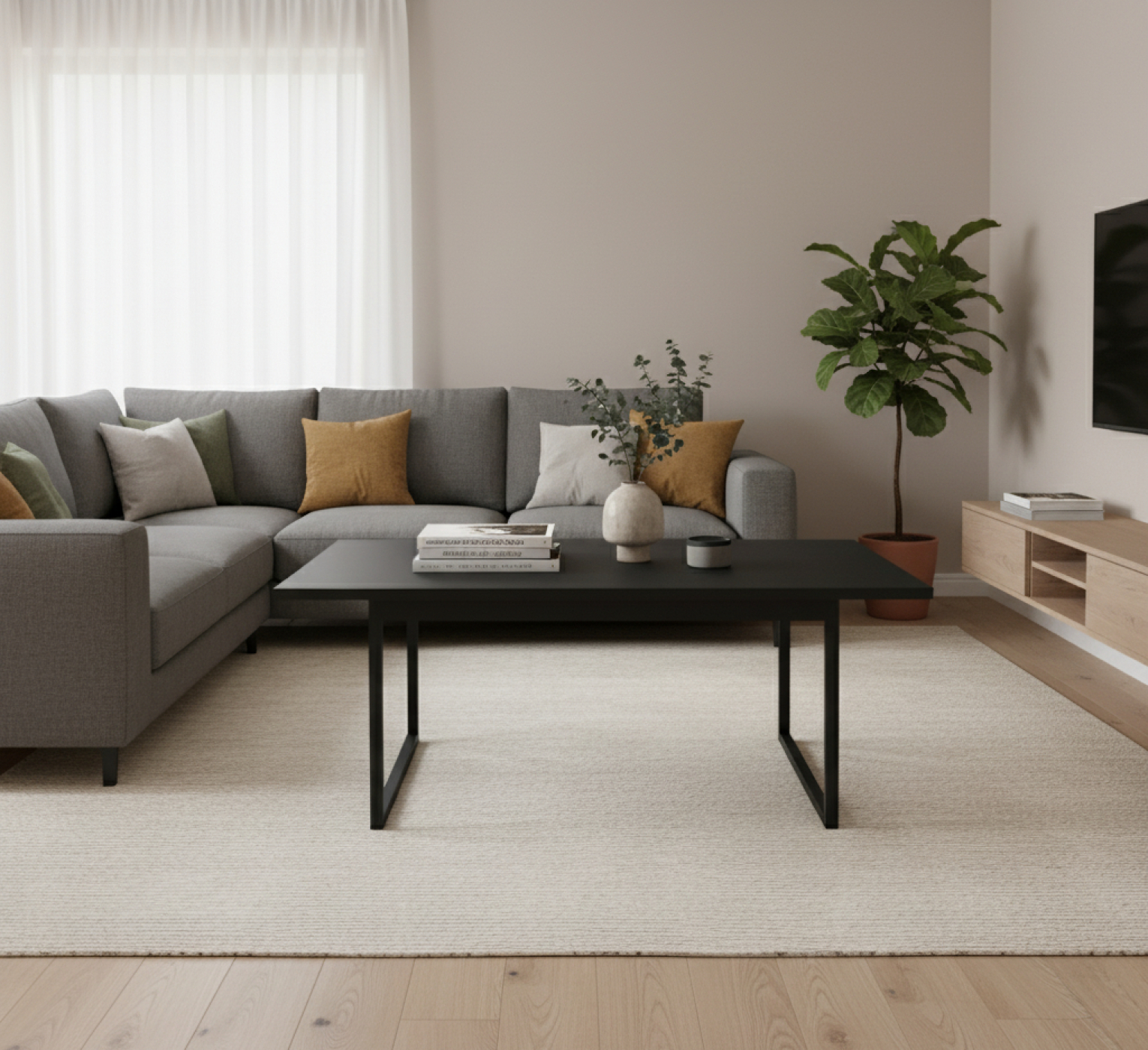 VDD - salontafel - industrieel - metaal - 100x60x40 - alternatieve afbeelding