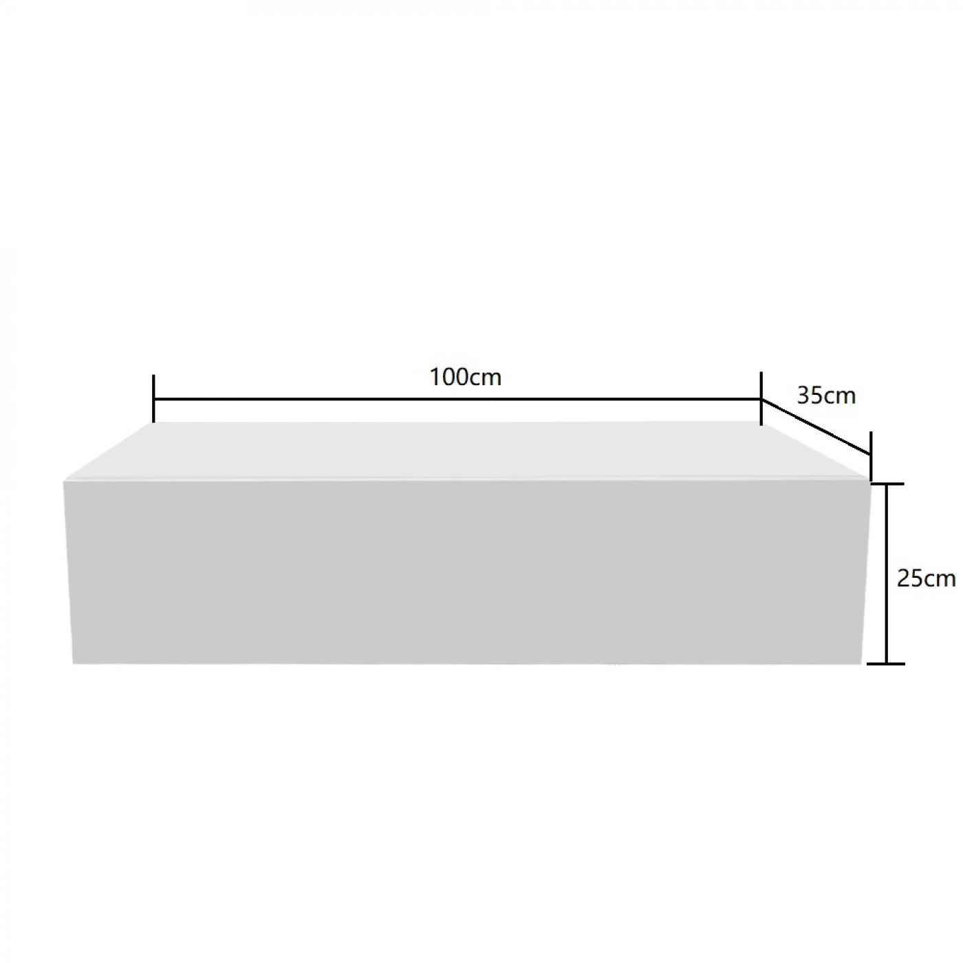 Zwevend halkastje - hangende dressoir kast - met lade - 100 cm breed - wit - Meubel-Plein Zwevend halkastje - hangende dressoir kast - met lade - 100 cm breed - wit - Meubel-Plein