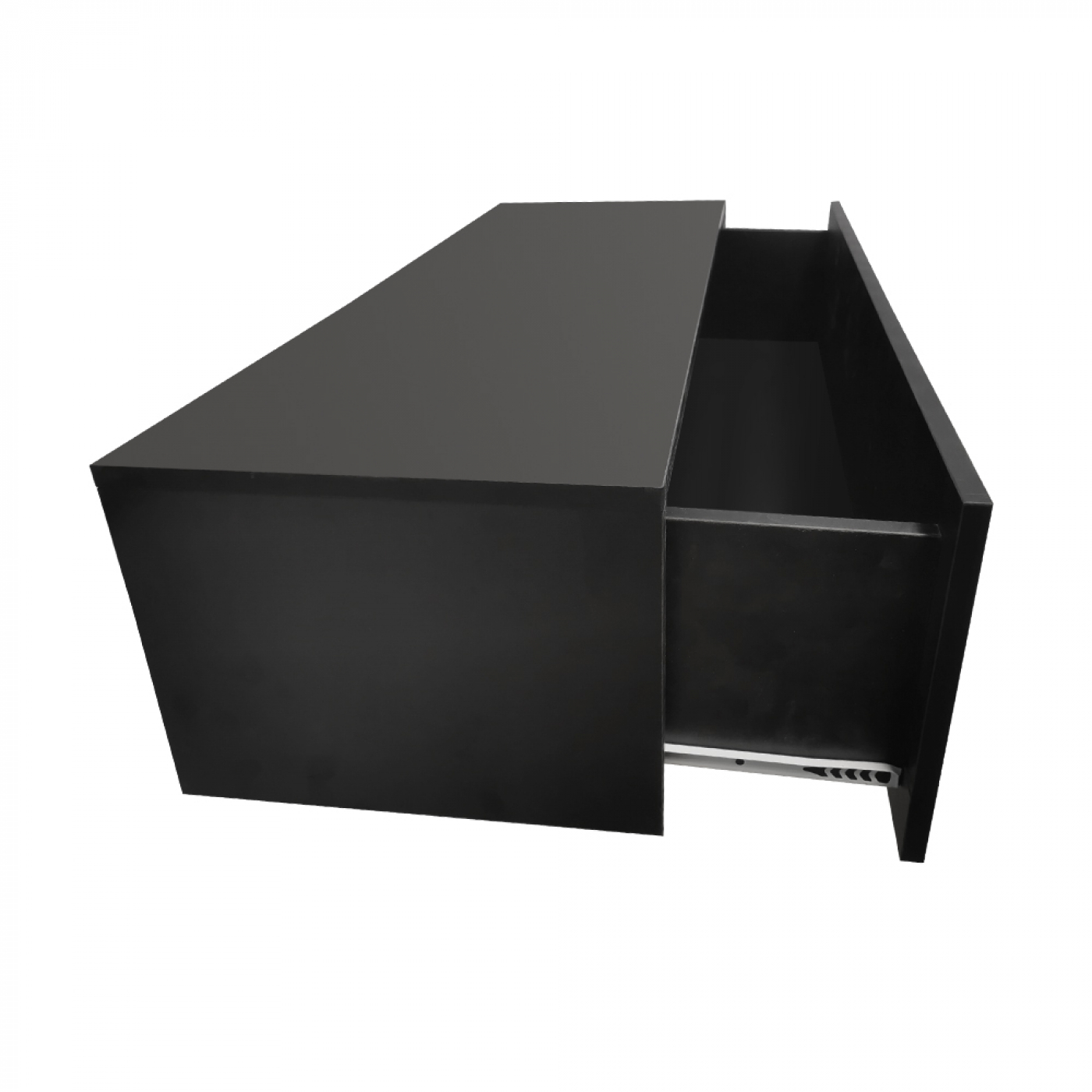 Zwevend halkastje - hangende dressoir kast - 100 cm breed - zwart - Meubel-Plein Zwevend halkastje - hangende dressoir kast - 100 cm breed - zwart - Meubel-Plein