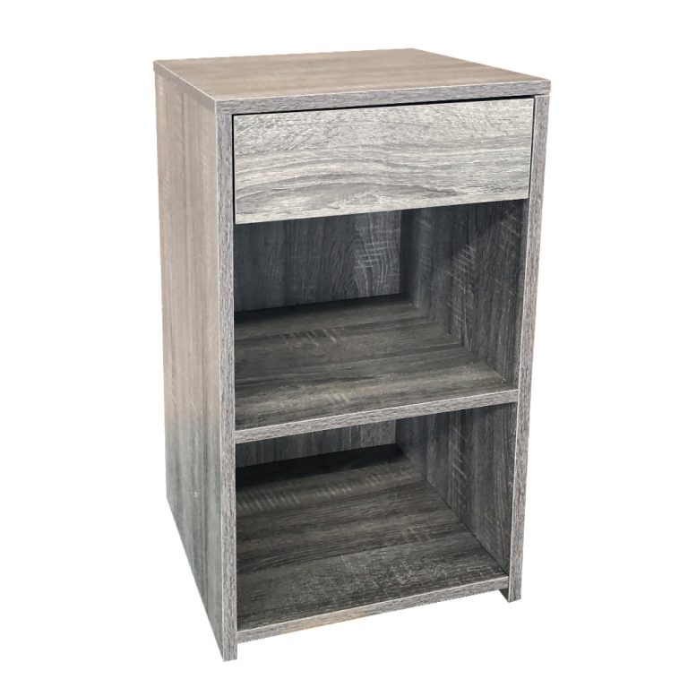 VDD Zwarte Vitrinekast met ESG-glas - 60 cm x 40 cm x 13 cm