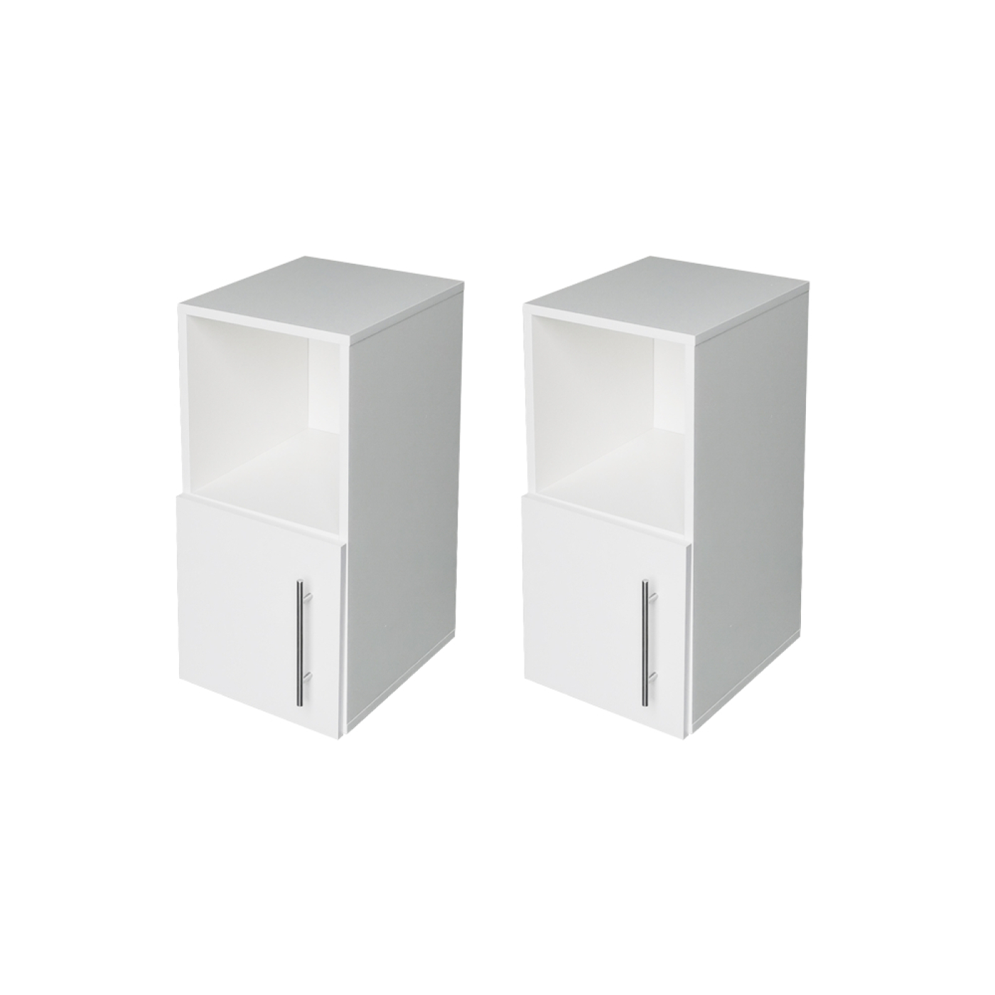 VDD - Nachtkastje - Nachtkastje set van 2 - Nachtkastjes - Nachtkastje wit  - Nachtkastje hout - Nachtkastjes wit