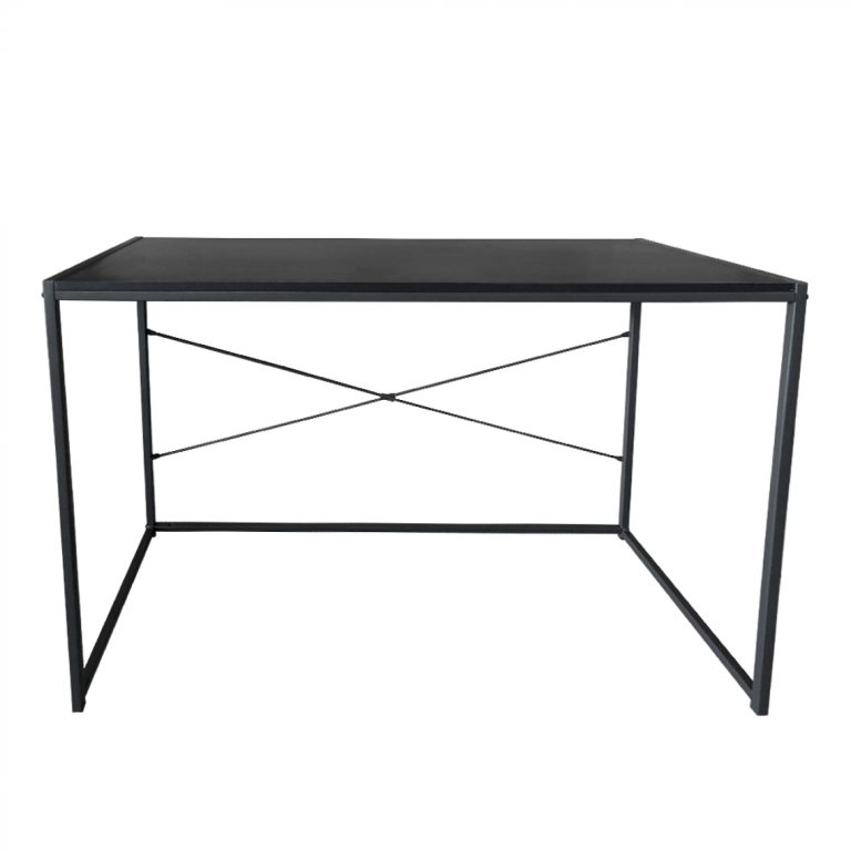 Bureau - laptoptafel - computertafel - industrieel - zwart - Meubel-Plein
