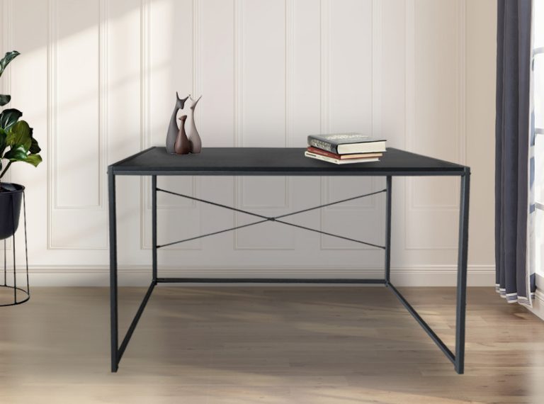 Bureau - laptoptafel - computertafel - industrieel - zwart - Meubel-Plein