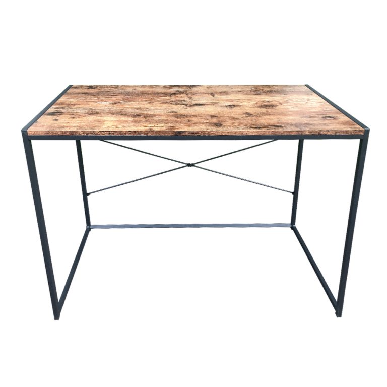 Bureau computer tafel Stoer - sidetable - industrieel modern design - metaal hout - wit - Meubel-Plein
