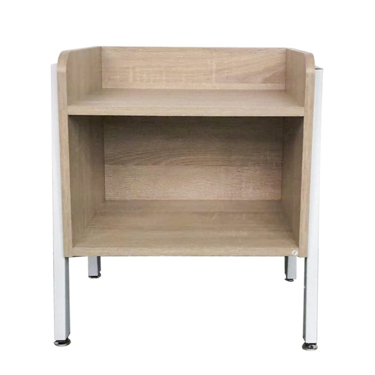 Nachtkastje halkastje 3 lades 63 cm hoog zwart - Meubel-Plein