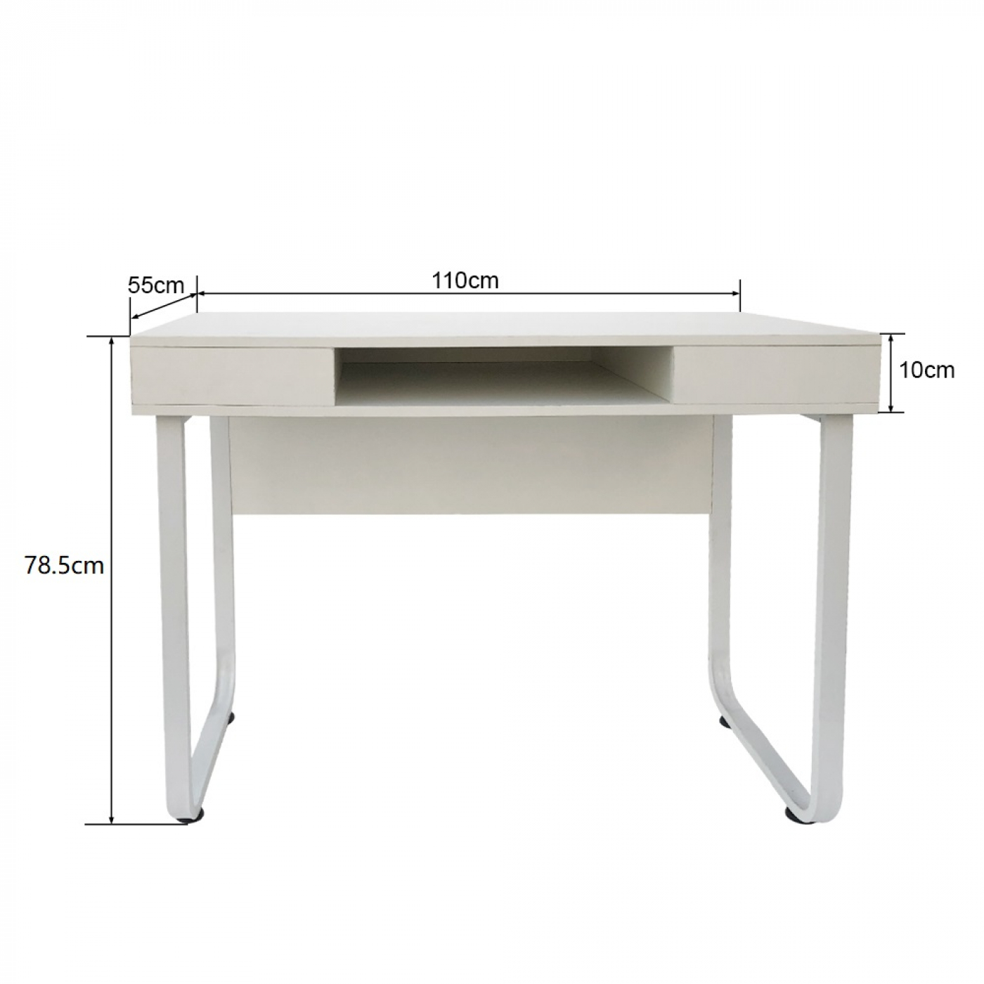 Bureau computer tafel Stoer - sidetable - industrieel modern design - metaal hout - wit - Meubel-Plein Bureau computer tafel Stoer - sidetable - industrieel modern design - metaal hout - wit - Meubel-Plein