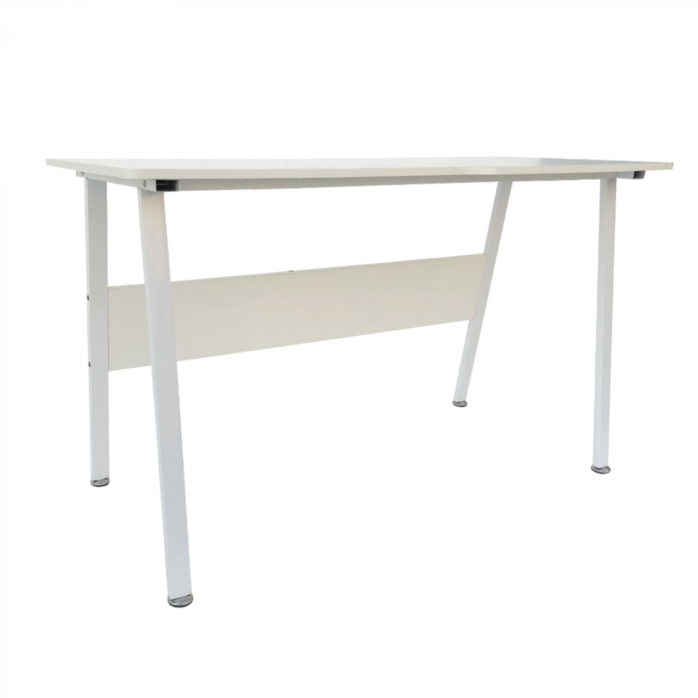 Computertafel bureau Stoer - industrieel modern - 130 cm breed - wit frame wit tafelblad - Meubel-Plein Computertafel bureau Stoer - industrieel modern - 130 cm breed - wit frame wit tafelblad - Meubel-Plein