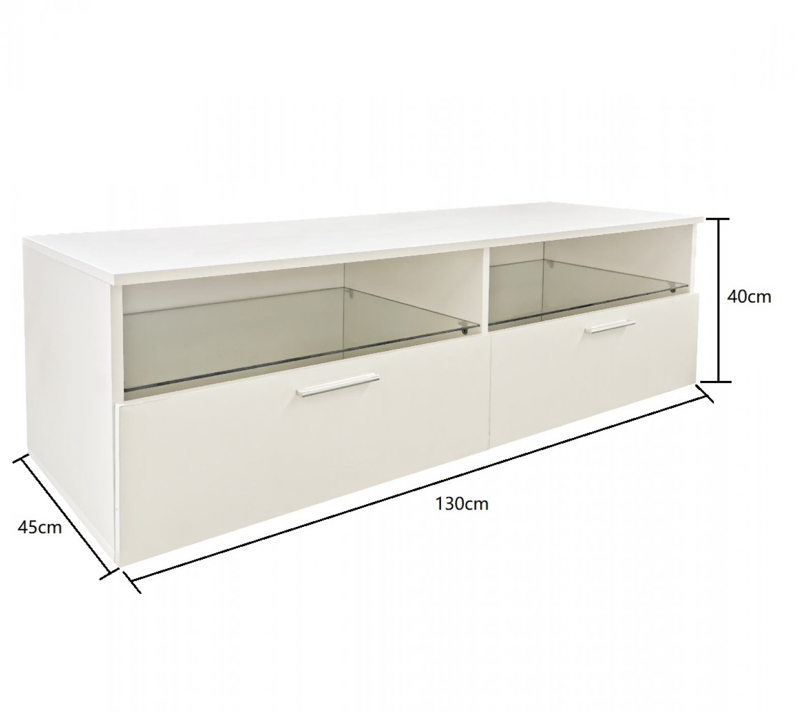 TV kast dressoir Sieno - media meubel game set up - LED verlichting - wit - Meubel-Plein TV kast dressoir Sieno - media meubel game set up - LED verlichting - wit - Meubel-Plein