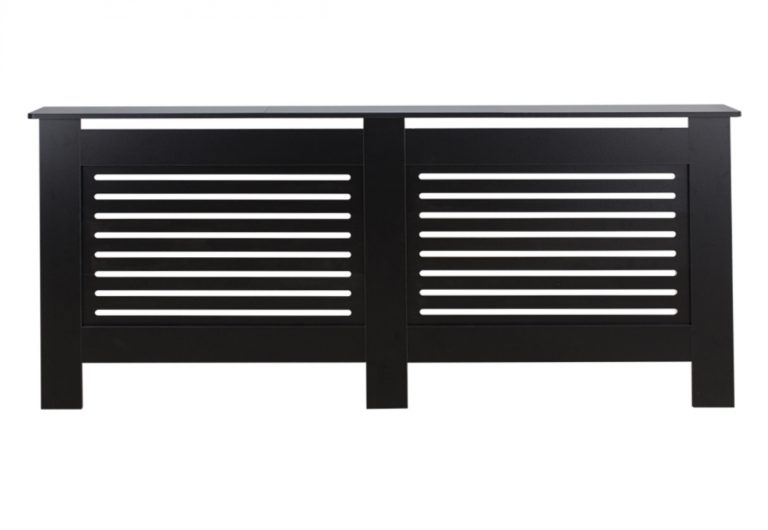 VDD Radiatorombouw - 172 cm breed x 82 cm hoog x 19 cm diep - Hout - Zwart