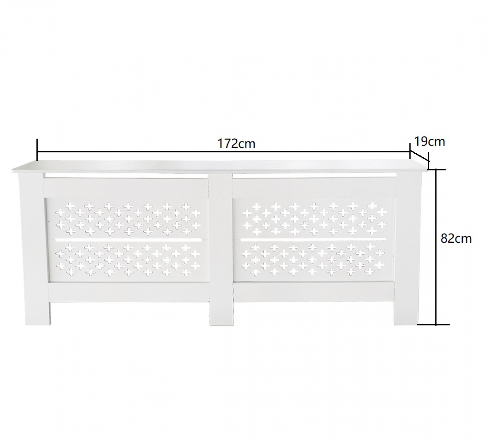 Radiatorombouw - verwarmingsombouw - radiatoromkasting - 172 cm x 82 cm - wit - Meubel-Plein Radiatorombouw - verwarmingsombouw - radiatoromkasting - 172 cm x 82 cm - wit - Meubel-Plein