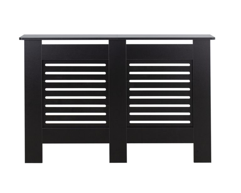 VDD Radiatorombouw - 112 cm breed x 82 cm hoog x 19 cm diep - Hout - Zwart