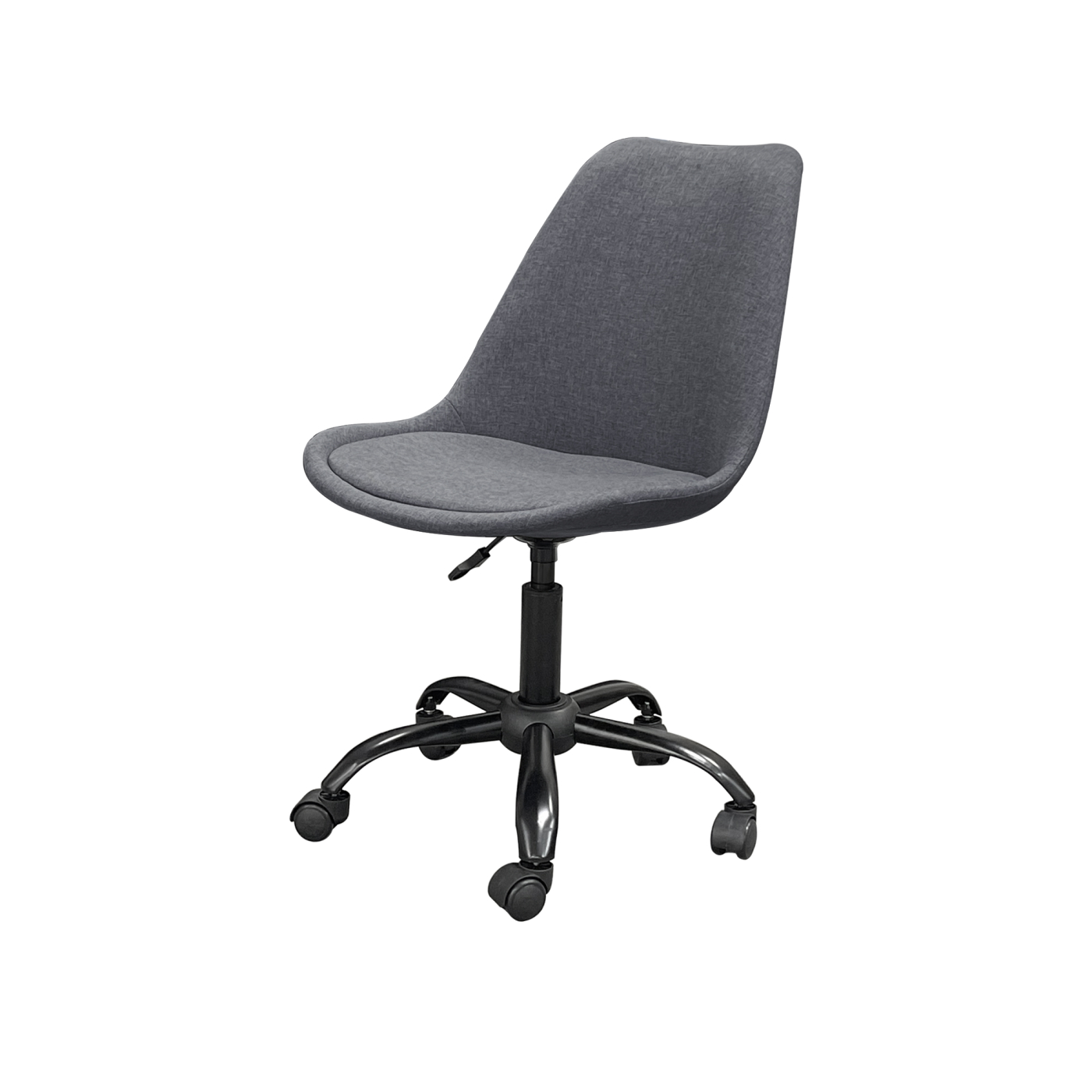 VDD - Stoffen kuipstoel - wielframe - verrijdbaar - grijs