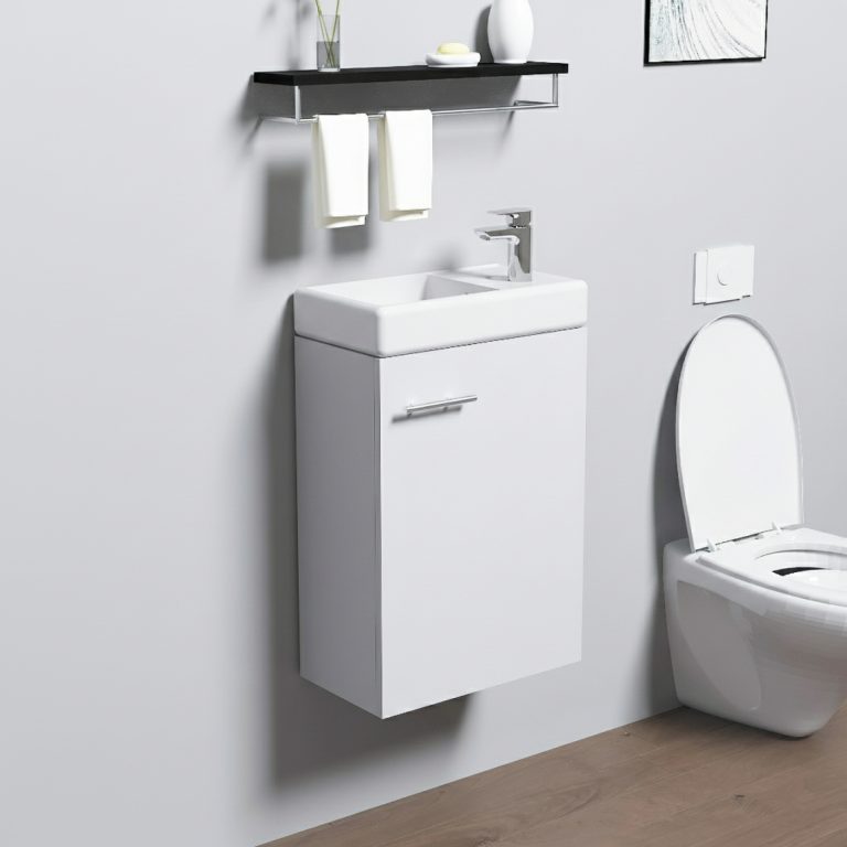 VDD – Toiletmeubel – Toiletmeubel met wasbak – Toiletmeubel wit – Fonteinmeubel – Fontein meubel - alternatieve afbeelding