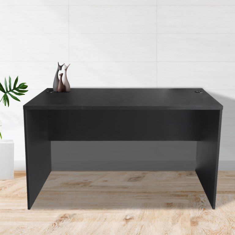 Bureau - computer meubel - 140 cm breed en 50 cm diep - zwart - alternatieve afbeelding