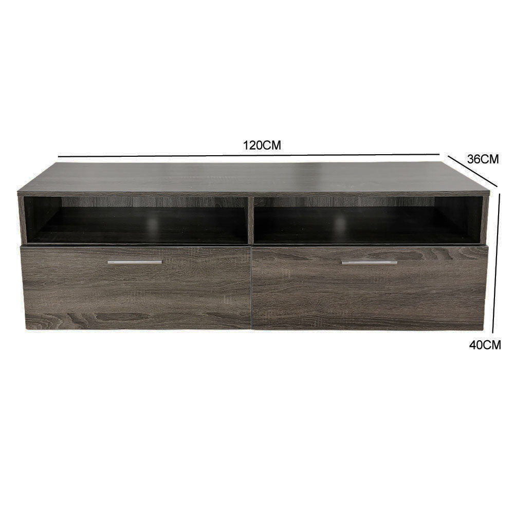 TV meubel kast - dressoir - 120 cm breed - bruin grijskleurig - Meubel-Plein TV meubel kast - dressoir - 120 cm breed - bruin grijskleurig - Meubel-Plein