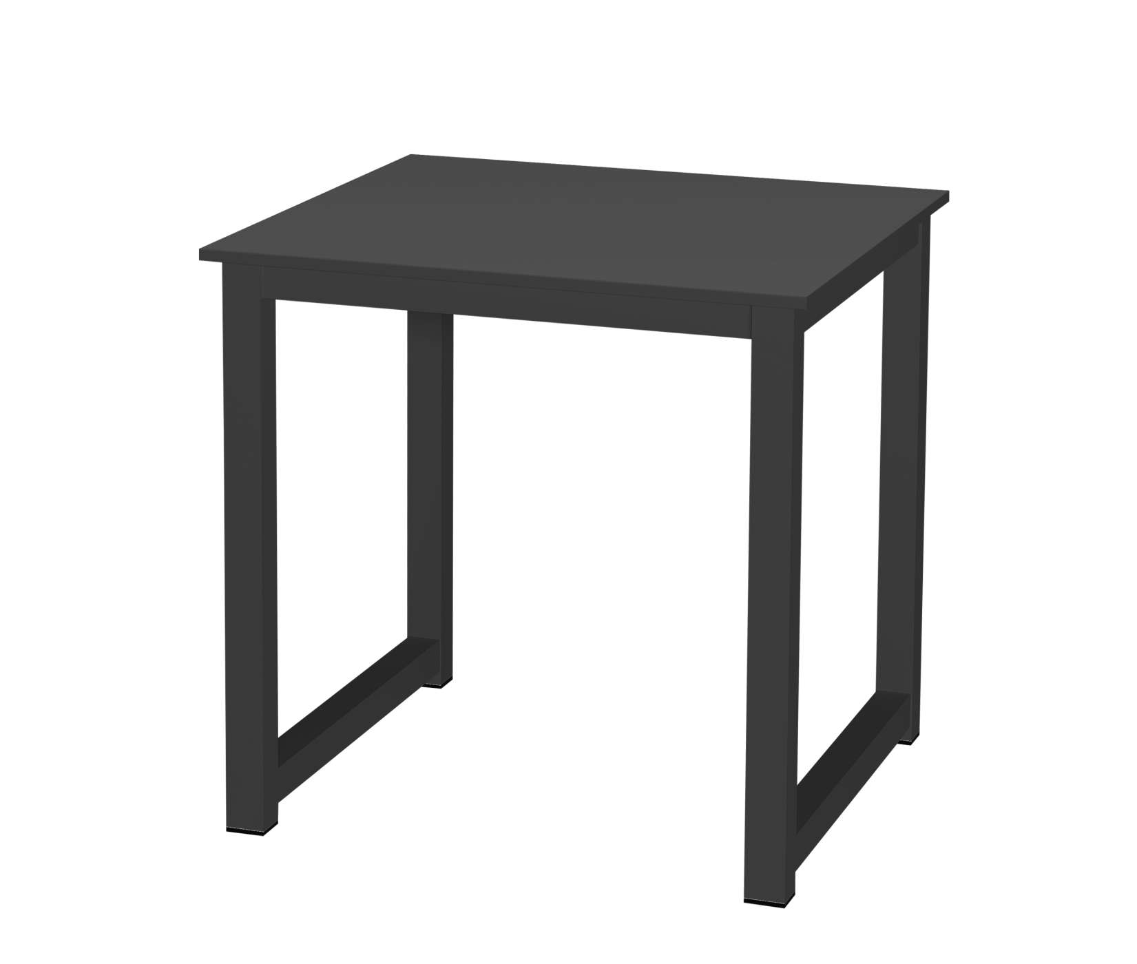 Keukentafel - bureau tafel - 75 cm x 75 cm - zwart